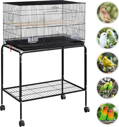Yaheetech 47-inch Rolling Breeding Flight Bird Cages - Image 3
