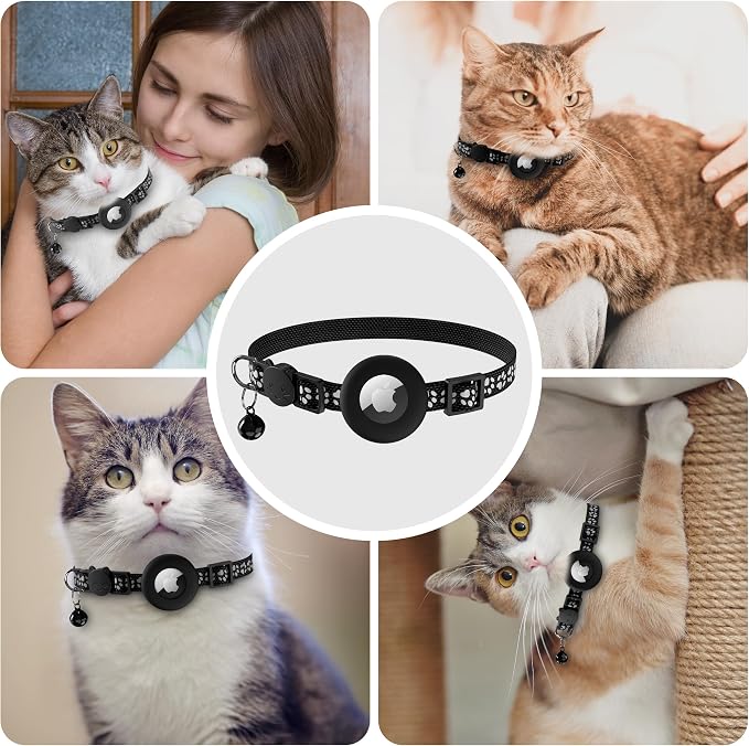Vanjua 2 Pack Airtag Cat Collar Breakaway - Image 8