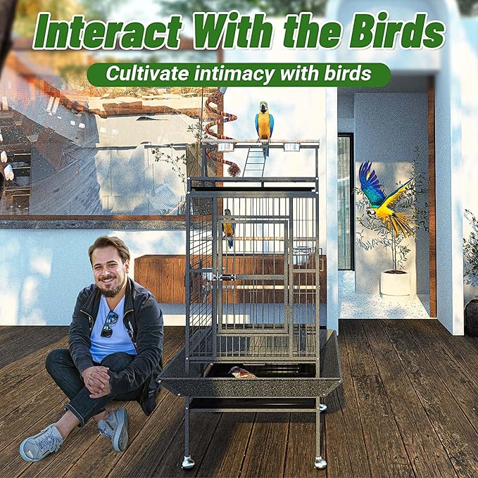 82 Inch Bird Cage, BOINN Bird Flight Cages - Image 5