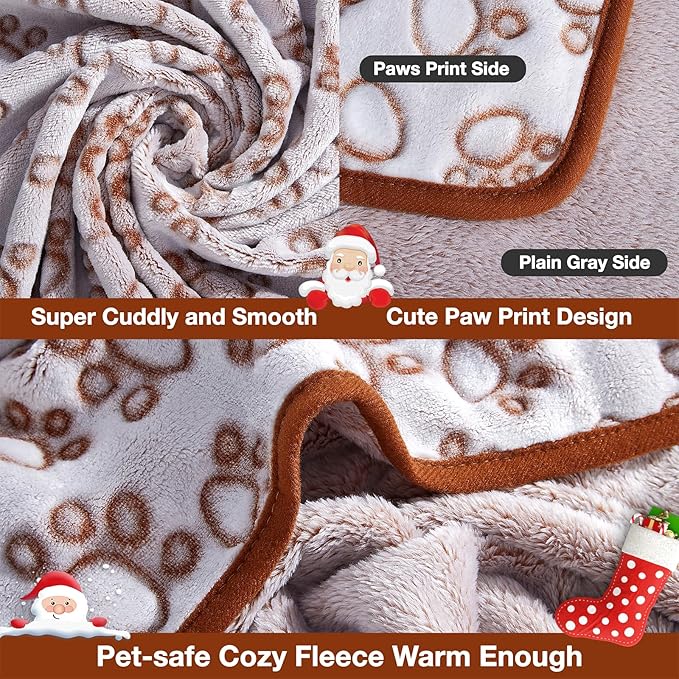 Stuffed Brown Soft Dog Blanket for French Bulldog Gifts, 32x40 inches, Premium - Image 3