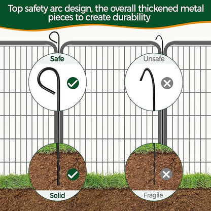 Yaheetech Dog Playpen Outdoor, 47 inch 12 Panels Dog Pen Indoor Heavy Duty - Image 8