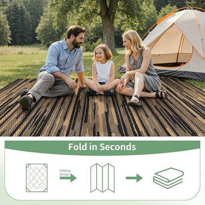GENIMO Outdoor Rug for Patio Clearance, Reversible Plastic Straw Rugs for RV - Image 6