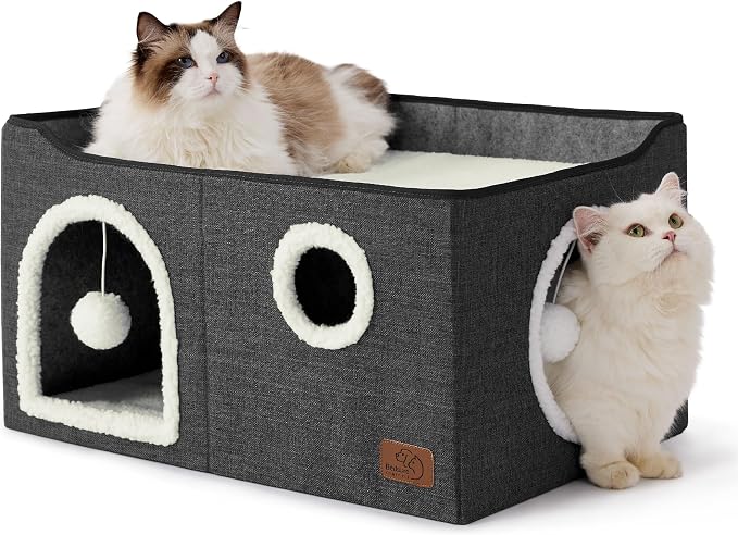 Bedsure Large Cat Beds for Indoor Cats by BEDSURE