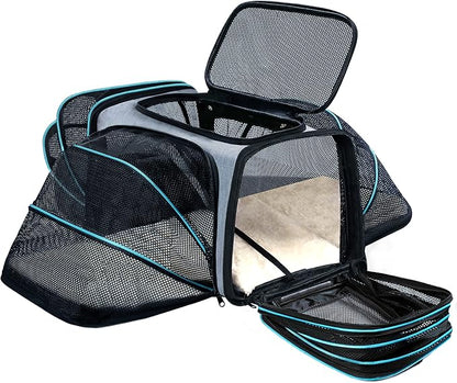 Cat/Dog Airline Approved Expandable Pet Carrier by TDHDIKE