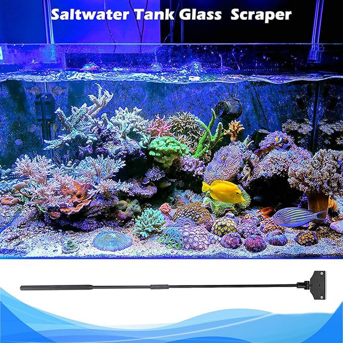 Aquarium Algae Scraper, Aquarium Glass Cleaner, Fish Tank Cleaner, Aquarium - Image 3