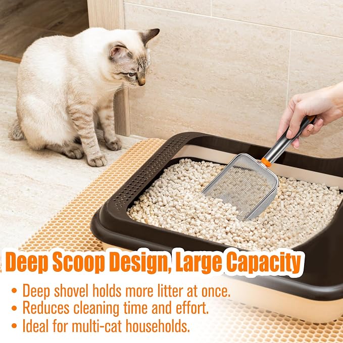 Cat Litter Scoop Stainless Steel Mesh Scooper - Image 4