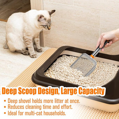 Cat Litter Scoop Stainless Steel Mesh Scooper - Image 4
