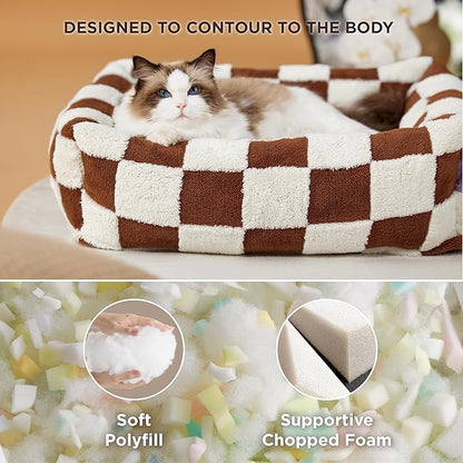 LE SURE Cute Dog Bed for Small Dogs & Cats- Washable Puppy Beds, Cozy Rectangle - Image 3