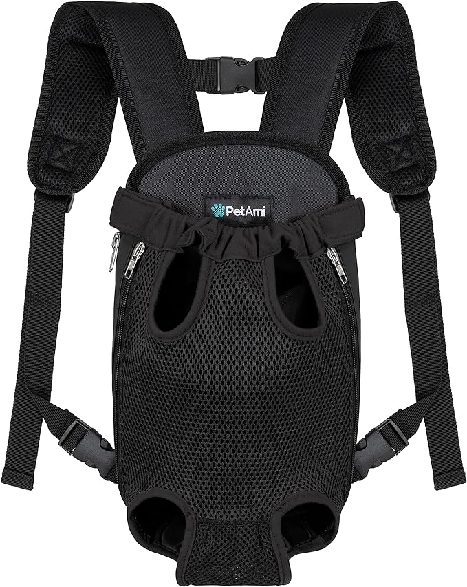 PetAmi Dog Carrier Backpack, Adjustable Dog Pet Cat Front Carrier Backpack | by PetAmi