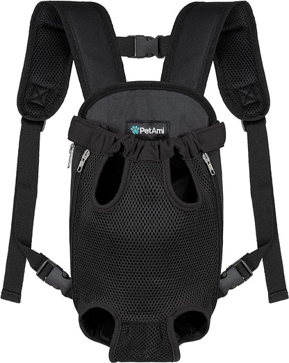 PetAmi Dog Carrier Backpack, Adjustable Dog Pet Cat Front Carrier Backpack | by PetAmi