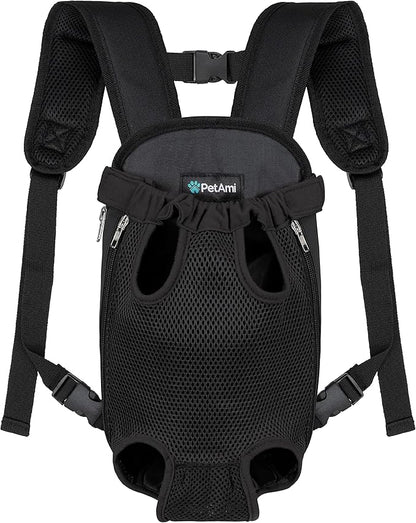PetAmi Dog Carrier Backpack, Adjustable Dog Pet Cat Front Carrier Backpack | - Image 8