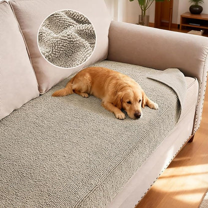H.VERSAILTEX Non Slip Pet Couch Cover Chenille Dog Bed Protector Thick Soft by HVERSAILTEX