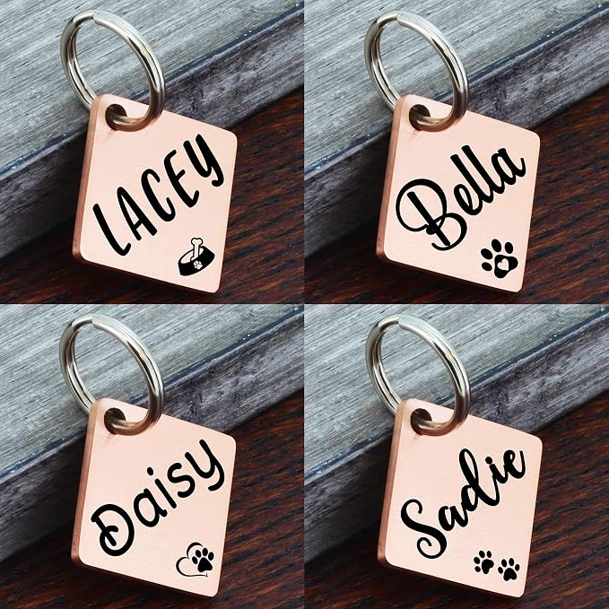Ultra Joys Dog ID Tag, Custom Dog Tag Personalized Cat Tag, Pet ID Tag - Image 3