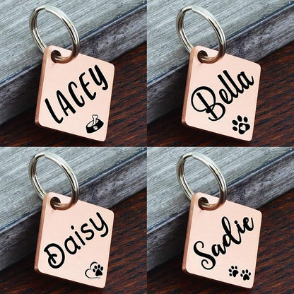 Ultra Joys Dog ID Tag, Custom Dog Tag Personalized Cat Tag, Pet ID Tag - Image 3