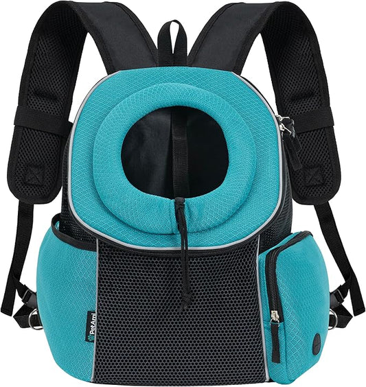 PetAmi Front Carrier Backpack, Ventilated Adjustable Pet Chest Carrier - Image 2