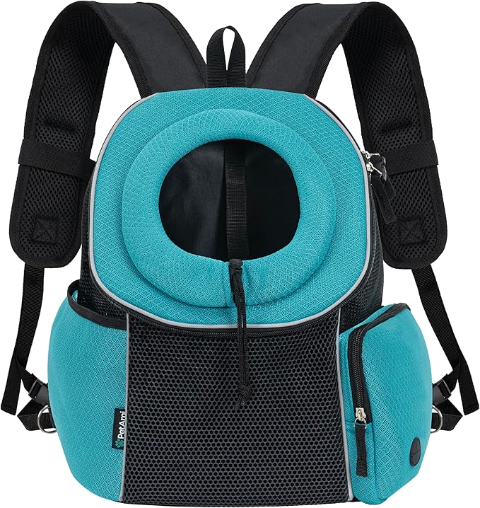 PetAmi Front Carrier Backpack, Ventilated Adjustable Pet Chest Carrier - Image 2