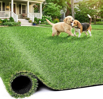 Artificial Grass Rug Indoor Outdoor, 3 x 5FT Faux Grass Turf by JOCOEVOL