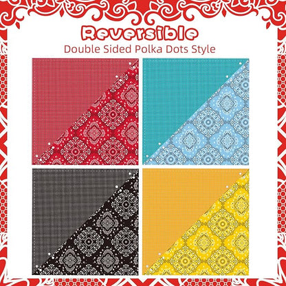 PAWCHIE Dog Bandanas Small Reversible Styles Pet Triangle Scarf Bibs - Image 3
