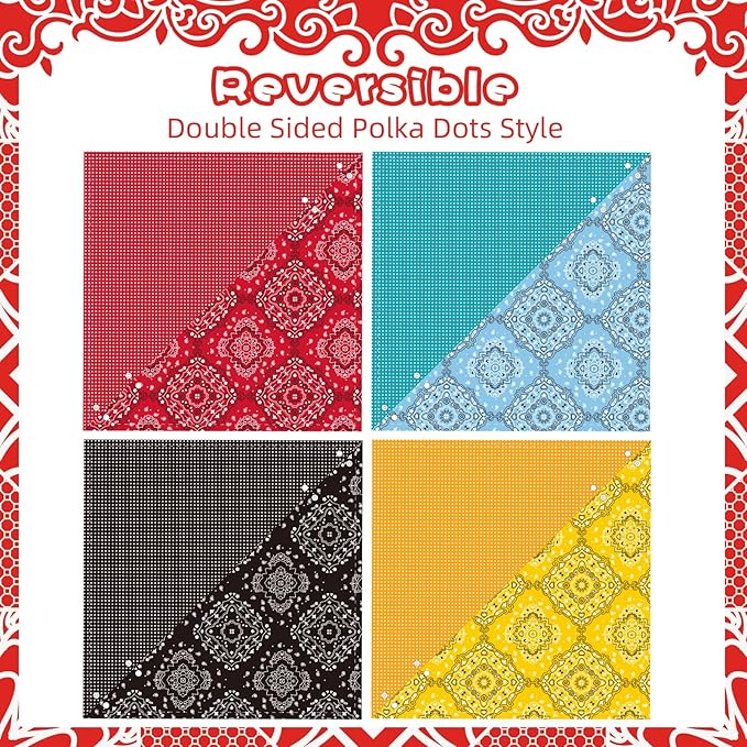 PAWCHIE Dog Bandanas Small Reversible Styles Pet Triangle Scarf Bibs - Image 3