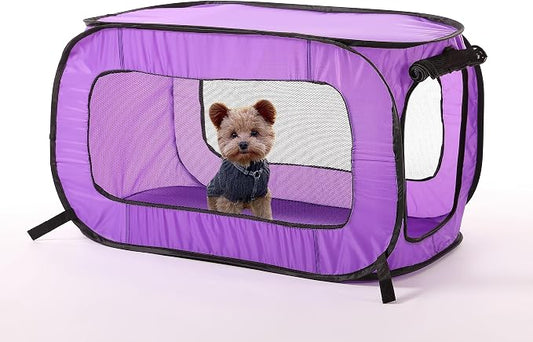 Beatrice Home Fashions Portable, Collapsible, Pop Up Kennel Travel Cat and Dog - Image 2
