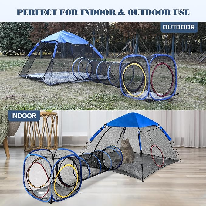 Outdoor Cat Enclosure -Portable Pet Playpen - Image 6