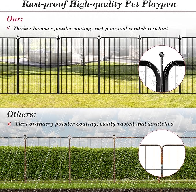 Dog Playpen 40 inch 20 Panels Indoor Outdoor Dog Pen - Image 6