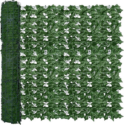 Artificial Fence Privacy Screen: 4FT x 50FT UV-Anti Faux Greenery Backdrop Ivy by ODTORYHOME