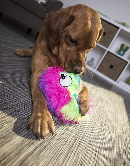 goDog Furballz Squeaky Plush Ball Dog Toy, Chew Guard Technology - Image 7