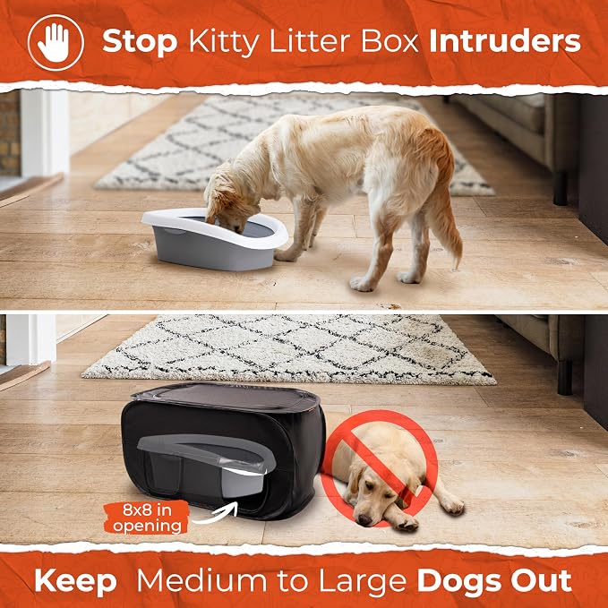 Cat Litter Box Enclosure, Dog Proof, Discreet and Hidden Litter Box, Kitty - Image 3