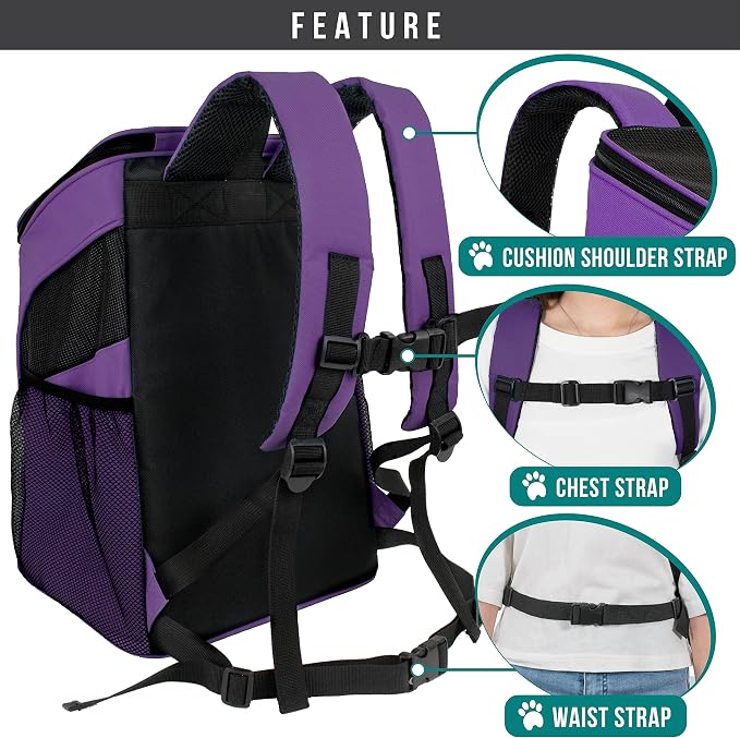 PetAmi Small Dogs and Cat Backpack Carrier, Airline Approved Pet Backpack - Image 5