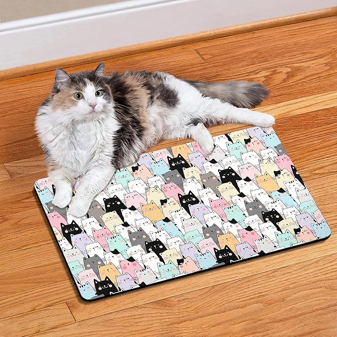 Pet Feeding Mat for Floors Waterproof Dog Mat for Food and Water Absorbent - Image 7