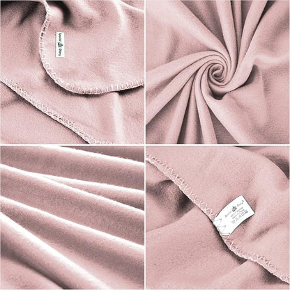 Fleece Throw Blanket Set Bulk for Travel Kids Outdoor Wedding Pet - Image 3