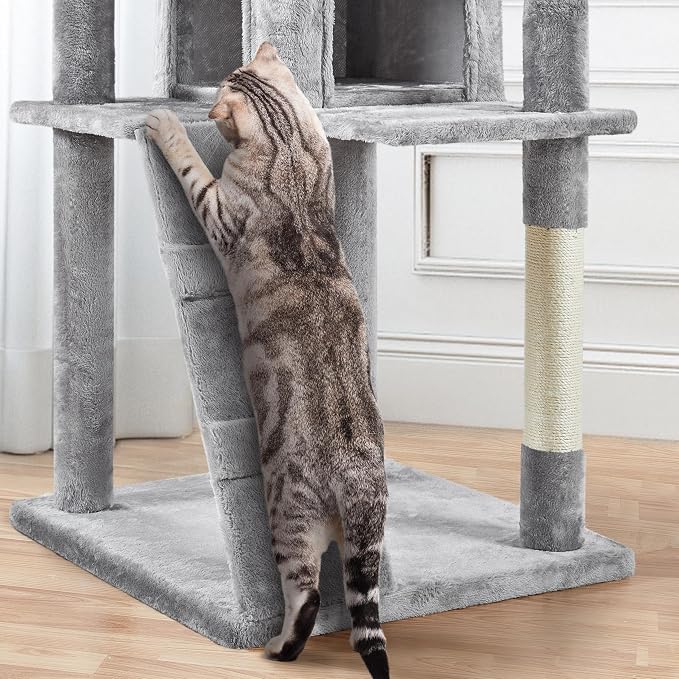 Yaheetech Tall Cat Tree, 80in Multi-Level Cat Tower - Image 6