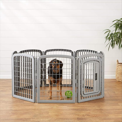 Amazon Basics 8-Panel Octagonal Plastic Dog Playpen, Indoor/Outdoor Pet Fence - Image 8