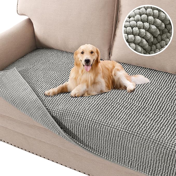 H.VERSAILTEX Plush Chenille Dog Bed Cover Thick Soft Loveseat Cover by HVERSAILTEX