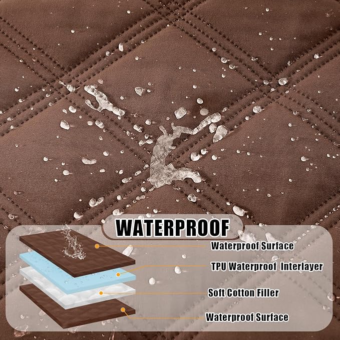 Smiry Waterproof Dog Bed Cover Blanket 68x82, Soft Reversible Pet Blanket - Image 2