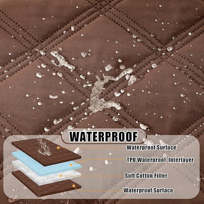 Smiry Waterproof Dog Bed Cover Blanket 40x70, Soft Reversible Pet Blanket - Image 2