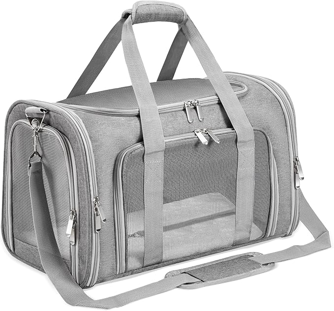Soft-Sided Cat/Dog/Pet Carrier, Collapsible Pets Travel Carriers by Unknown