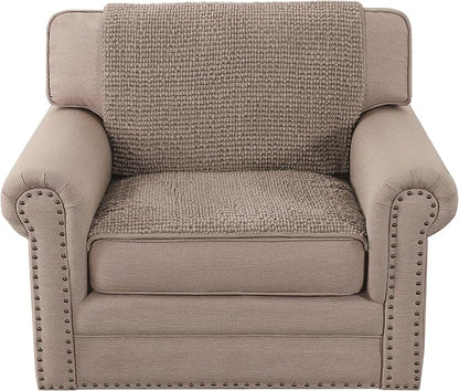 H.VERSAILTEX Plush Chenille Couch Armrest Cover 2 Packs Thick and Soft Sofa - Image 7