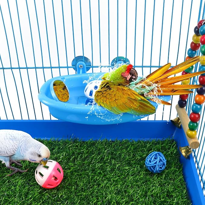 Bird Bath for Cage, Bird Bath Toy - Image 5