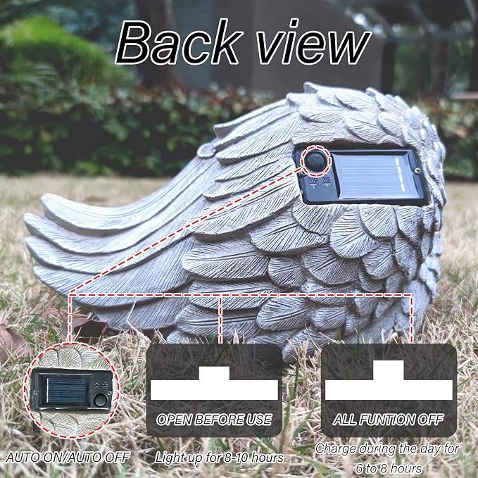 Solar Dog Garden Statues Outdoor Décor- Dog Figurines Solar LED Light Lawn - Image 7
