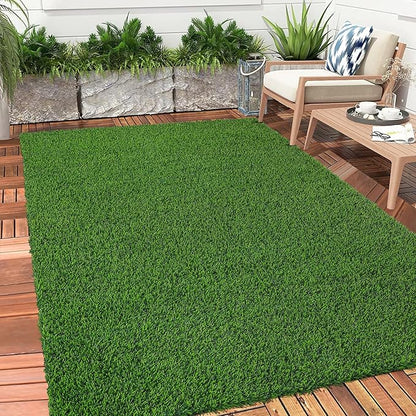 Bsmathom Artificial Grass Rug Indoor Outdoor Rug, 3x5Ft Dog Grass Mat - Image 2