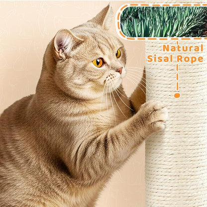 Yaheetech Cat Tree, 82.5in Large Tower w/Hammock, 2 Kitty-Ear Perches, 2 Cozy - Image 9