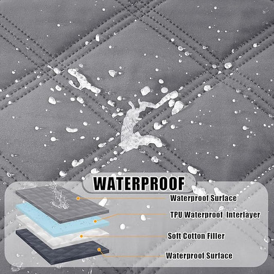 Smiry Waterproof Dog Bed Cover Blanket 30x53, Soft Reversible Pet Blanket - Image 2