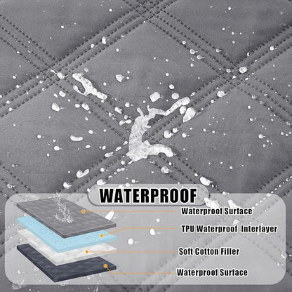 Smiry Waterproof Dog Bed Cover Blanket 40x90, Soft Reversible Pet Blanket - Image 2