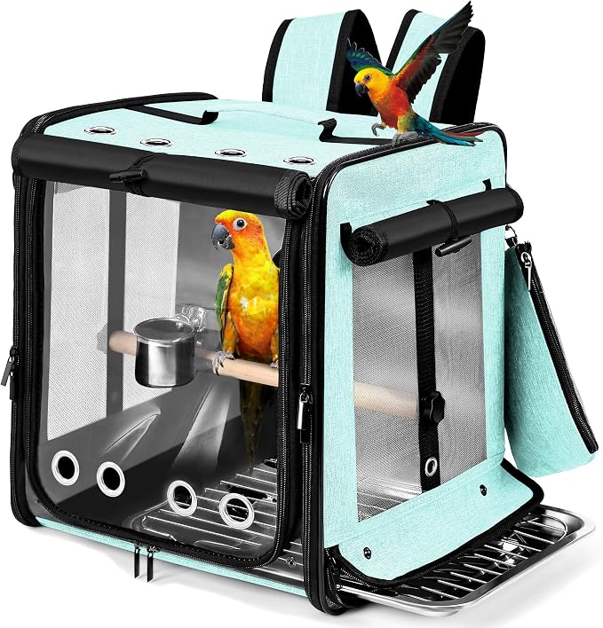 Suertree Bird Carrier with Seat Belt by Suertree