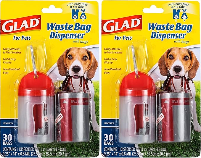 Glad for Pets Extra Large Unscented Heavy Duty Dog Waste Bags by GladTrashFoodStorage