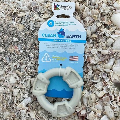 Spunky Pup Clean Earth Recycled Ring Dog Toy | Made from 100% Recycled Water - Image 2