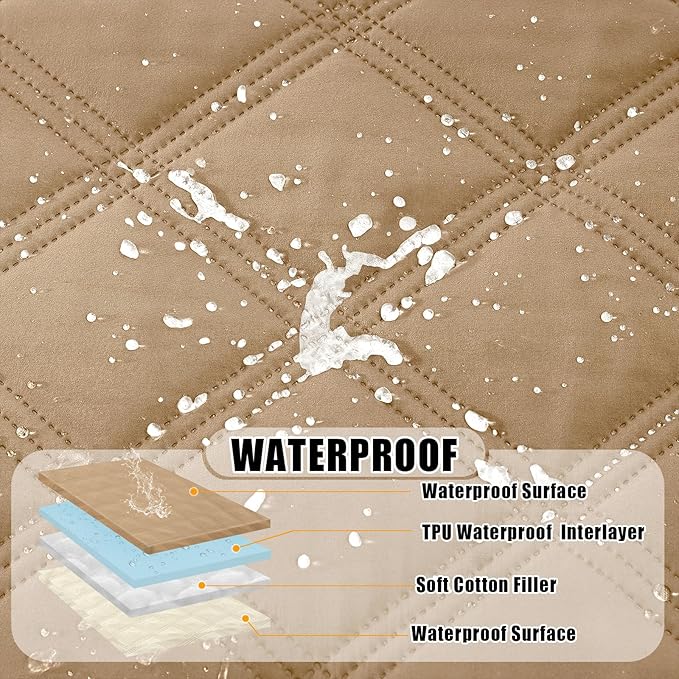 Smiry Waterproof Dog Bed Cover Blanket 52x82, Soft Reversible Pet Blanket - Image 2
