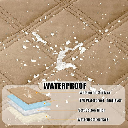 Smiry Waterproof Dog Bed Cover Blanket 82x120, Soft Reversible Pet Blanket - Image 2